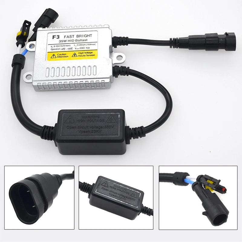 Комплект фар автомобильных 35 Вт 5500K Xenon H7 H1 H11 9005 HB4 9012 D2H HID набор ламп AC 12 В быстрый