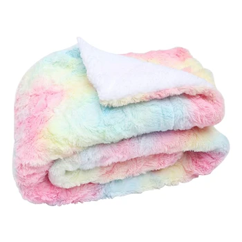 

Fall Winter Washable Faux Fur Super Soft Throw Blanket For Sofa Bed Lightweight Couch Living Room Cozy Warm Fluffy Luxury Travel
