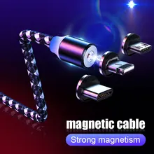 H& A Магнитный кабель для зарядки телефона Micro usb type C для iPhone кабель для освещения провод для быстрого заряда type-C samsung Магнитный кабель Redmi