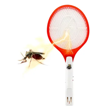 

1pcs Quality Rechargeable LED Electric Insect Bug Fly Mosquito Zapper Swatter Killer Racket 3-layer Net Safe Hot Sale Drop Ship