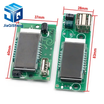 

Dual display power voltmeter LED LCD screen 12V lithium battery with USB interface 3 strings of lithium battery power display