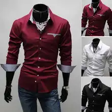 New dress shirt men's shirt men's shirt with a long chemise homme manche long casual slim mens shirts regular fit Fight color New dress shirt men's shirt men's shirt with a long chemise homme manche long casual slim mens shirts regular fit Fight color