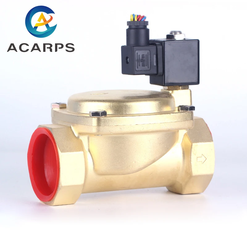 1-1/4 дюйма латунь нормально закрытый 24vdc воды газовый клапан с электромагнитным приводом IP65 DIN катушки