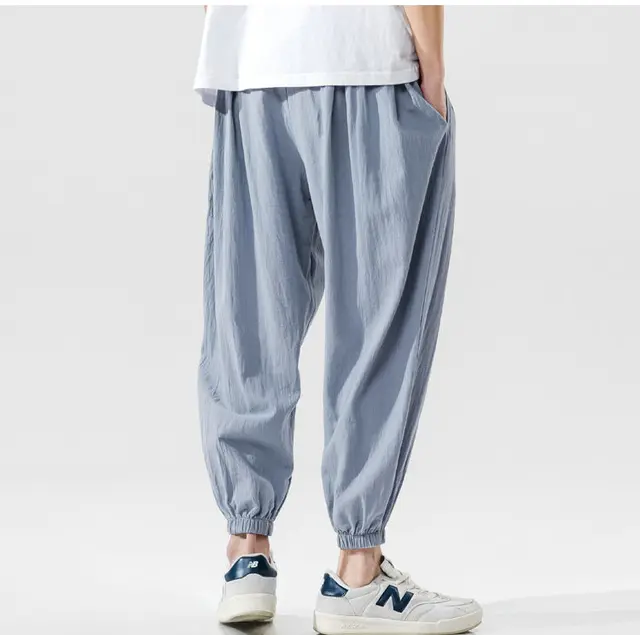 Buy Men's Cotton Harem Pants Casual Baggy Pants Loose Fit Linen Hippie Pants  Online at desertcartINDIA