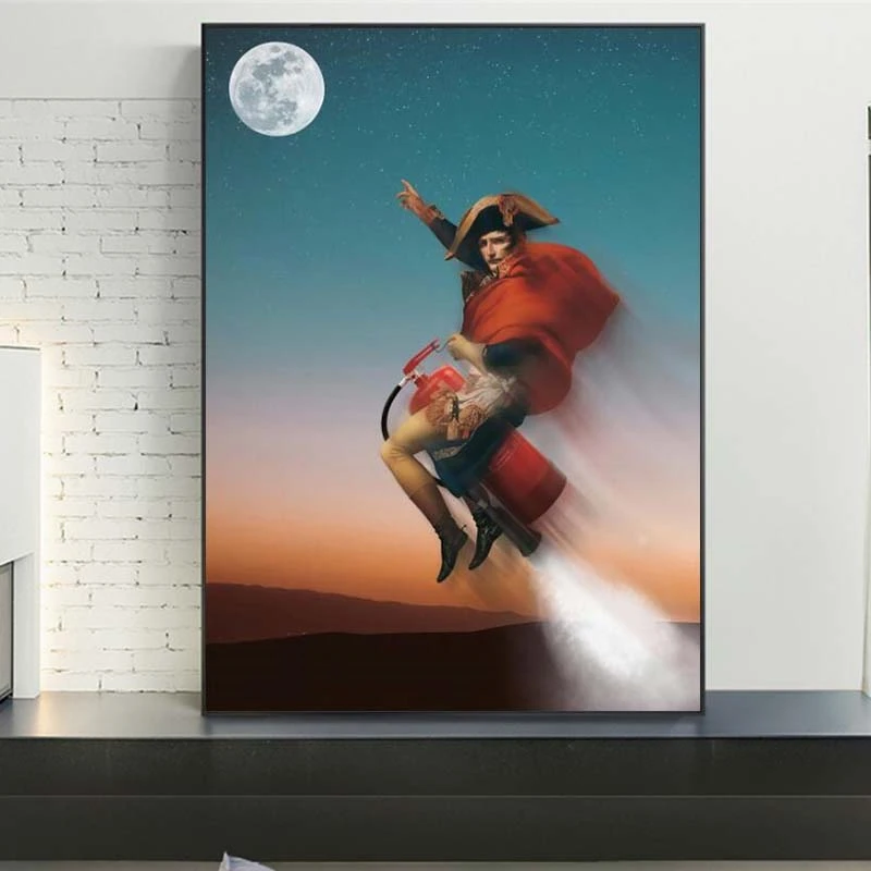 Spoof Napoleon Rode Fire Extinguisher Poster And Prints Canvas Painting On Wall Art Picture For Home Goods Room Decoration | Дом и сад