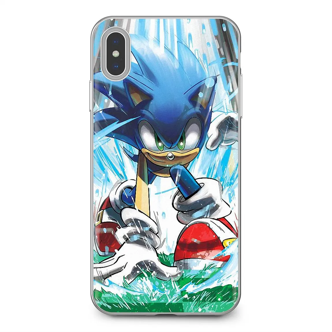 Серебряный Мягкий чехол Sega с изображением ежика и теней для Huawei G7 G8 P7 P8 P9 P10 P20 P30 Lite