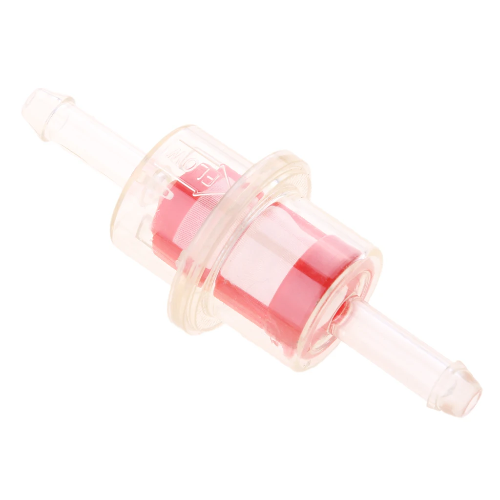 Plastic Motorcycle Petrol Inline Fuel Filter Element Engine Cleaning Parts