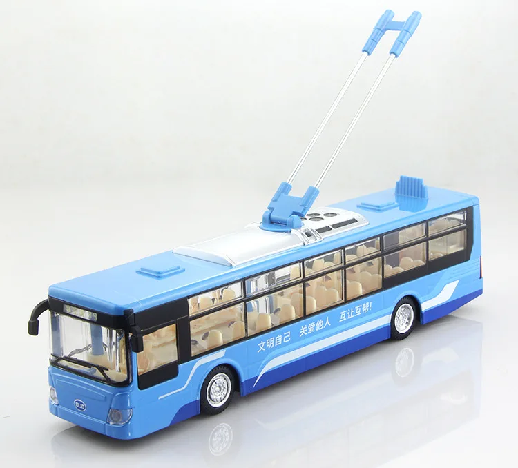 Jiaye Metal Car Single Bus Electric Vehicles Model CHILDREN'S Toy Public Car Individual Package