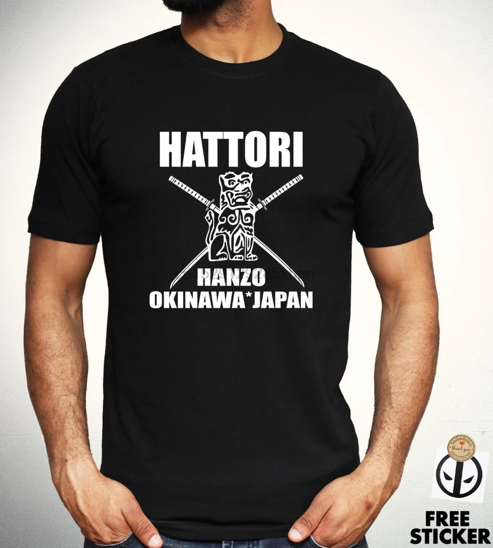 Горячая Распродажа 2019 новинка футболка хатдори Ханзо Okinawa японский меч самурая