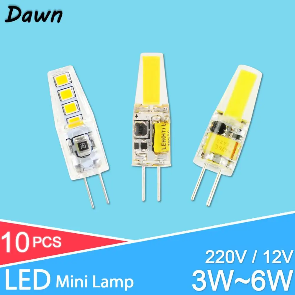 GreenEye светодиодный G9 G4 лампочка AC/DC 12 В 220 В 3W 6 Вт 10 Вт COB SMD СВЕТОДИОДНЫЙ G4 G9 Лампа с регулируемой яркостью Замена галогенного прожектора люстра