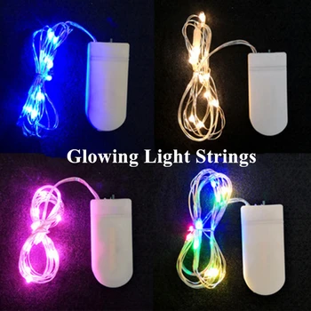 

LED Strip 1 Meter 10 Lights Festive Lantern Glowing Light Strings Baking Party Scene Arrangement Birthday Cake Decoration