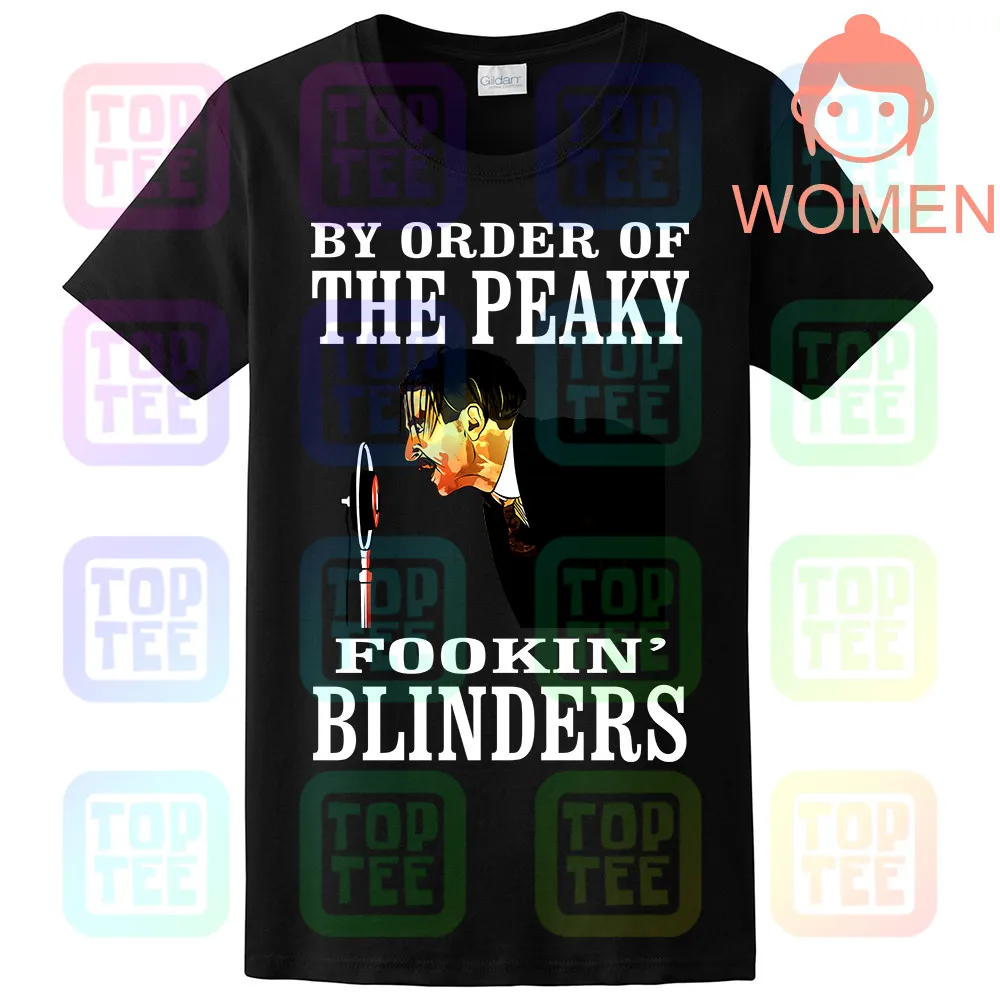 По заказу The Peaky Fookin' Blinders черная футболка M-3XL - Цвет: WOMEN-BLACK