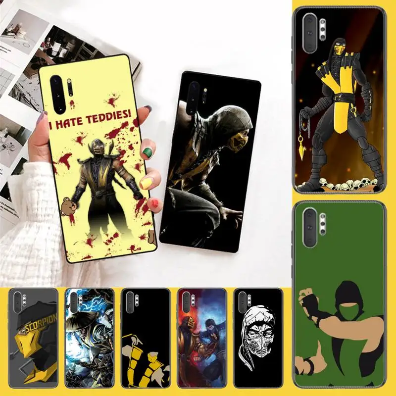 NBDRUICAI Скорпион мультфильм mortal kombat чехол для телефона Samsung Galaxy J7 J8 J6 Plus 2018 Prime Note 7 8 9