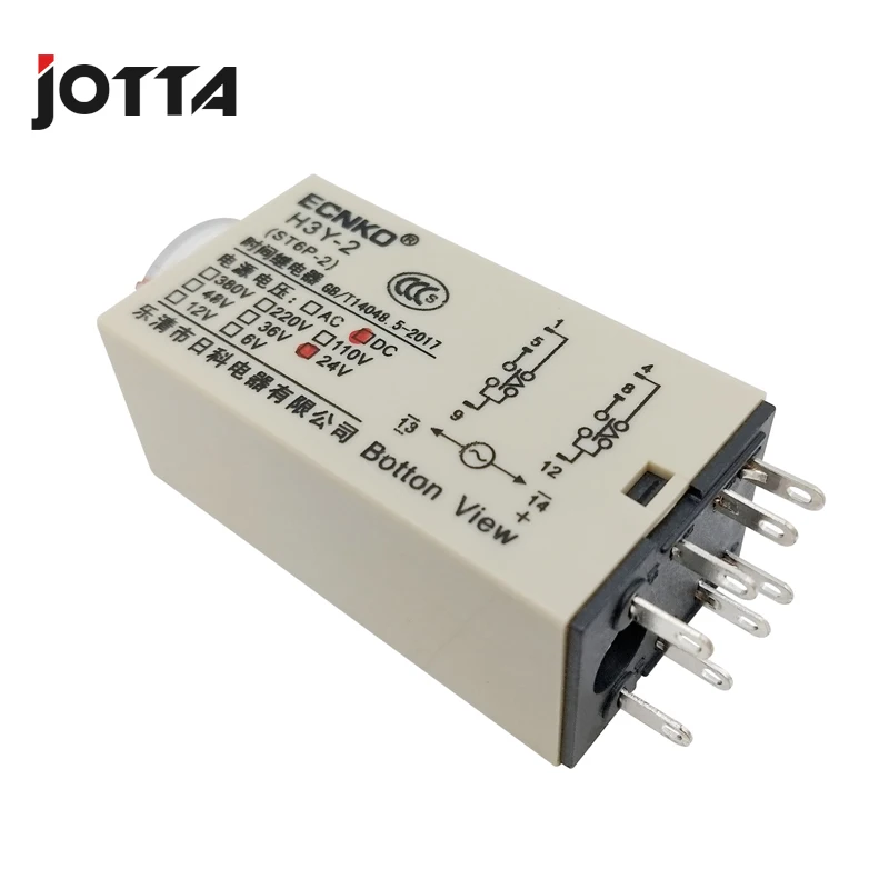 1 предмет H3Y-2 DC24V задержки времени, с ЖК-дисплеем, временное реле 5/10/60 секунд, содержащий базовое 5A 250VAC