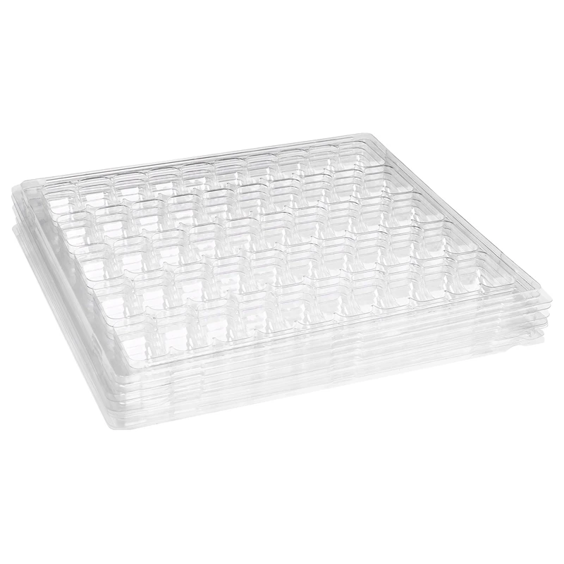 

Clear PET Closeable French Macaron Storage Trays - Holds 50 Macarons Per Set - Pack of 4Sets