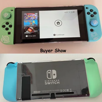 

Soft Silicone Case for Nintend Switch lite for NS Switch Protective Controller Joy-con Cover Skin Case Cover Leaf Joystick Caps