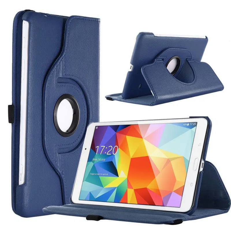 Популярный Чехол класса люкс 360 Flip смарт-чехол для Samsung Galaxy Tab 4 8,0 8 дюймов SM-T330# T2 - Цвет: H