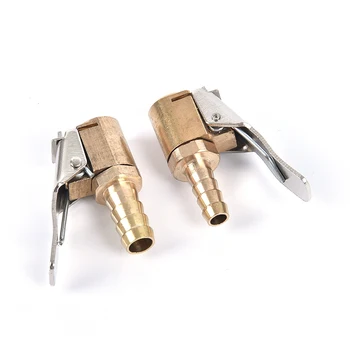 

Brass Car Tyre Inflator Valve Connector Air Chuck Tire Clip Lock-on Car Adapter Valve