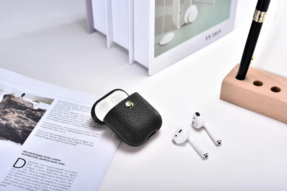 Чехол из натуральной кожи для AirPods 2 Bluetooth беспроводной чехол для наушников Роскошный чехол для Apple AirPods 1 2 защитный чехол