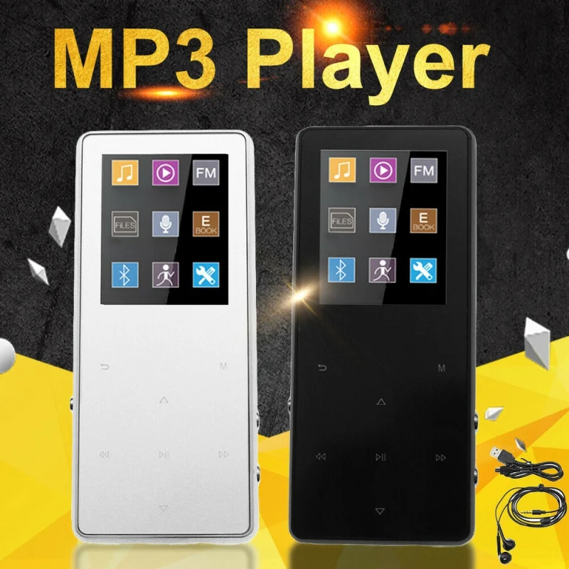 mp3-плеер с bluetooth-динамиком Встроенный 8 Гб 16 г HiFi портативный плеер с радио/FM/Электронная книга запись аудио mp3-плеер