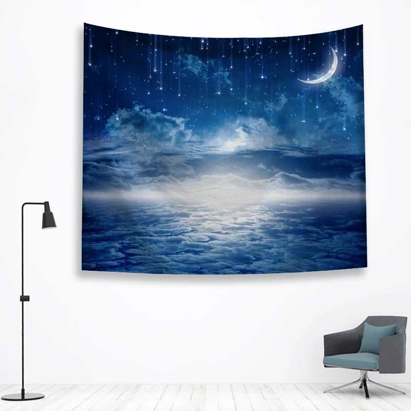 Лунная стена Ttapestry висячие украшения богемный пляжный коврик фермерский дом Декор общежития МАНДАЛА ГОБЕЛЕН колдовство хиппи