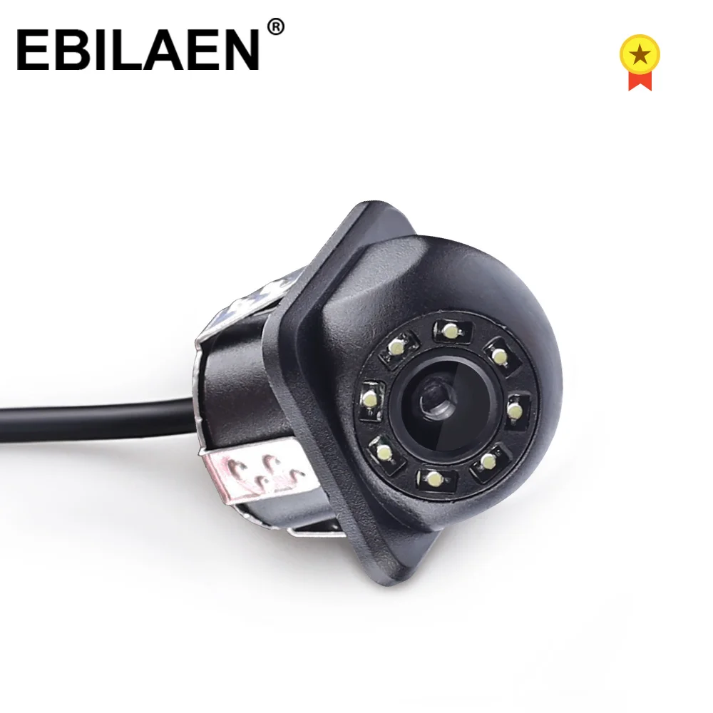Автомобильный задний вид EBILAEN камера для парковки с 8 светодиодами HD