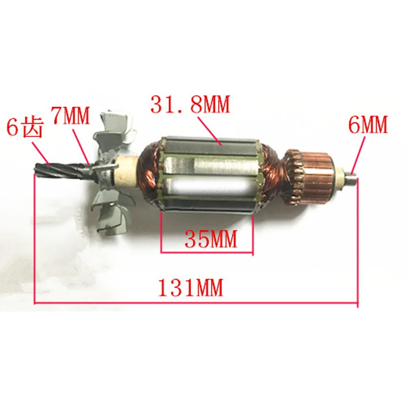 AC220-240V арматура ротор замена для Makita 6018B электрическая дрель 6 зубьев Запчасти