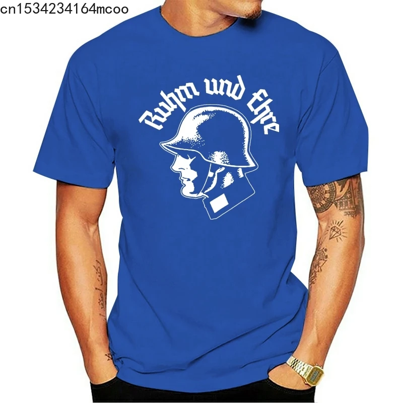 Men t shirt Ruhm Und Ehre Wehrmacht WW2 Deutschland Reichsadler Neu Schwarz Tee Shirt Graphic women | Мужская одежда