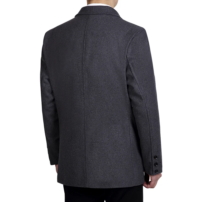 Модный Блейзер высокого качества, мужские деловые повседневные блейзеры, Мужской приталенный шерстяной пиджак, осенне-зимний мужской пиджак