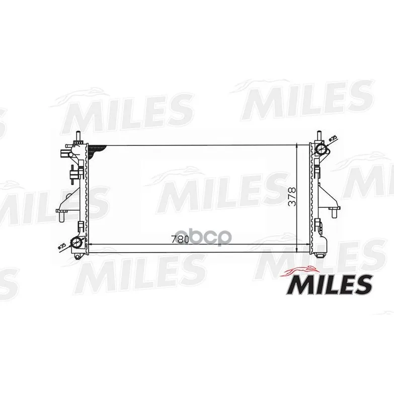 Радиатор Citroen Jumper / Peugeot Boxer 2.2hdi A/C 06- Miles Acrm033 Miles арт. ACRM033