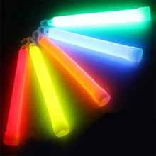 5 unids/lote, 6 pulgadas, barra luminosa multicolor, palo de luz química, decoración de emergencia para Camping, suministros para clubs de fiesta, fluorescente químico