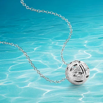 

Fashion Jewelry 925 sterling silver Lucky beads pendants necklace women.brand new jewelry charm necklace girl gifts