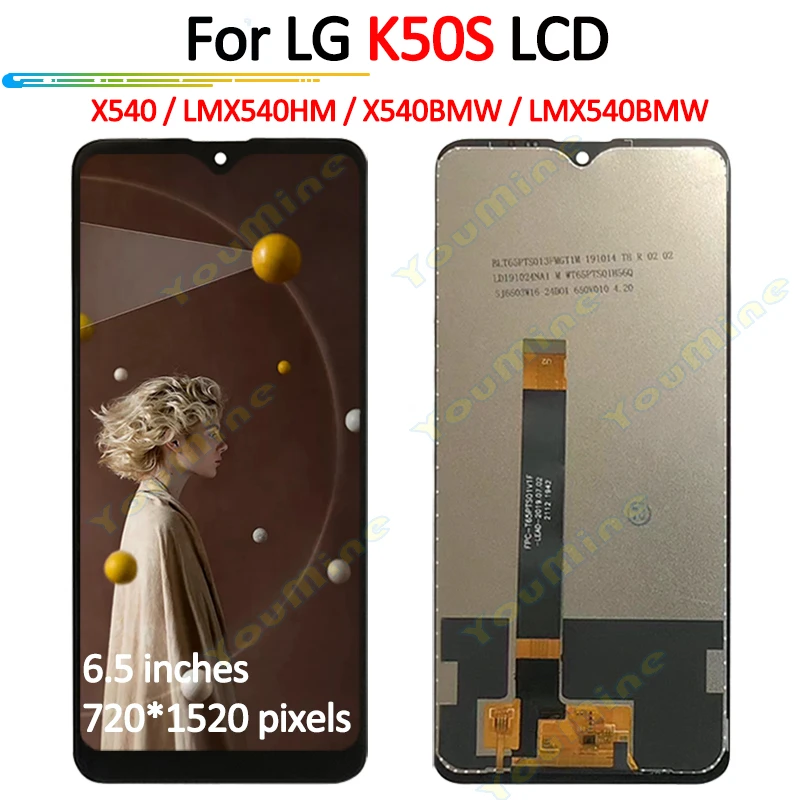 DUANDETAO LCD Screen and Digitizer Full Assembly for LG K50S LM-X540 LMX540HM Screen Replacement Parts DUANDETAO LCD Screen and Digitizer Full Assembly for LG K50S LM-X540 LMX540HM Screen Replacement Parts