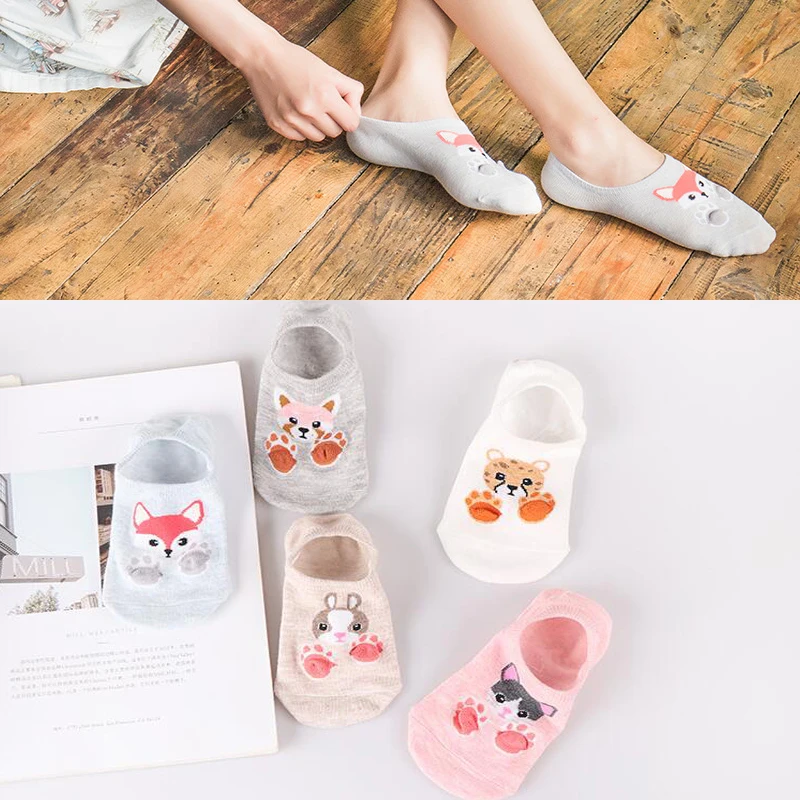 Носки с котом, женские зимние носки, забавные, японские, Харадзюку, корейские, с животным принтом, Осенние, теплые, дамские, модные, кавайные, розовые, 30