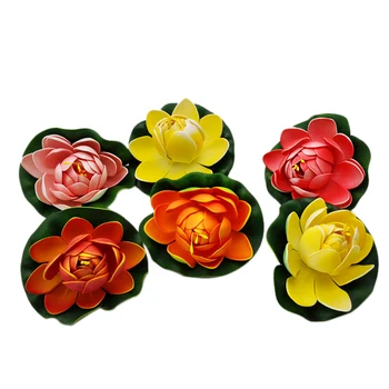 

20Pcs 10cm Floating Artificial Foam Lotus Aquarium Fish Tank Pond Lotus Lotus Home Decoration Lotus