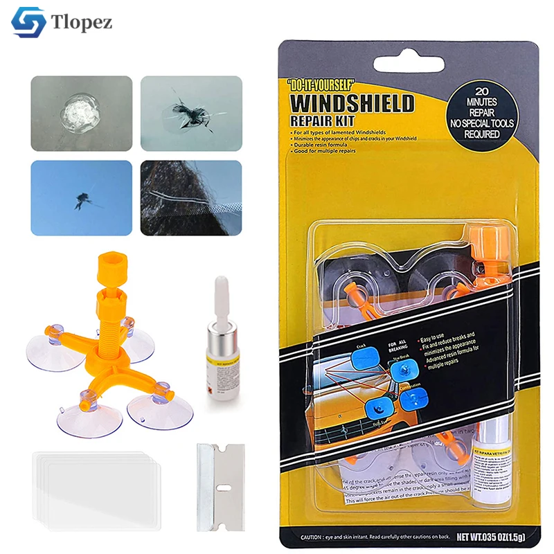 Car Windshield Repair Kit Quick Fix Cracked Car Glass Repair Kit