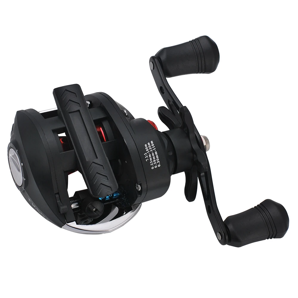 Lightweight High Speed 7.1:1 Gear Ratio Baitcast Fishing Reel 17+1 Ball Bearings Baitcasting Fishing Reel Baitcaster Tackle