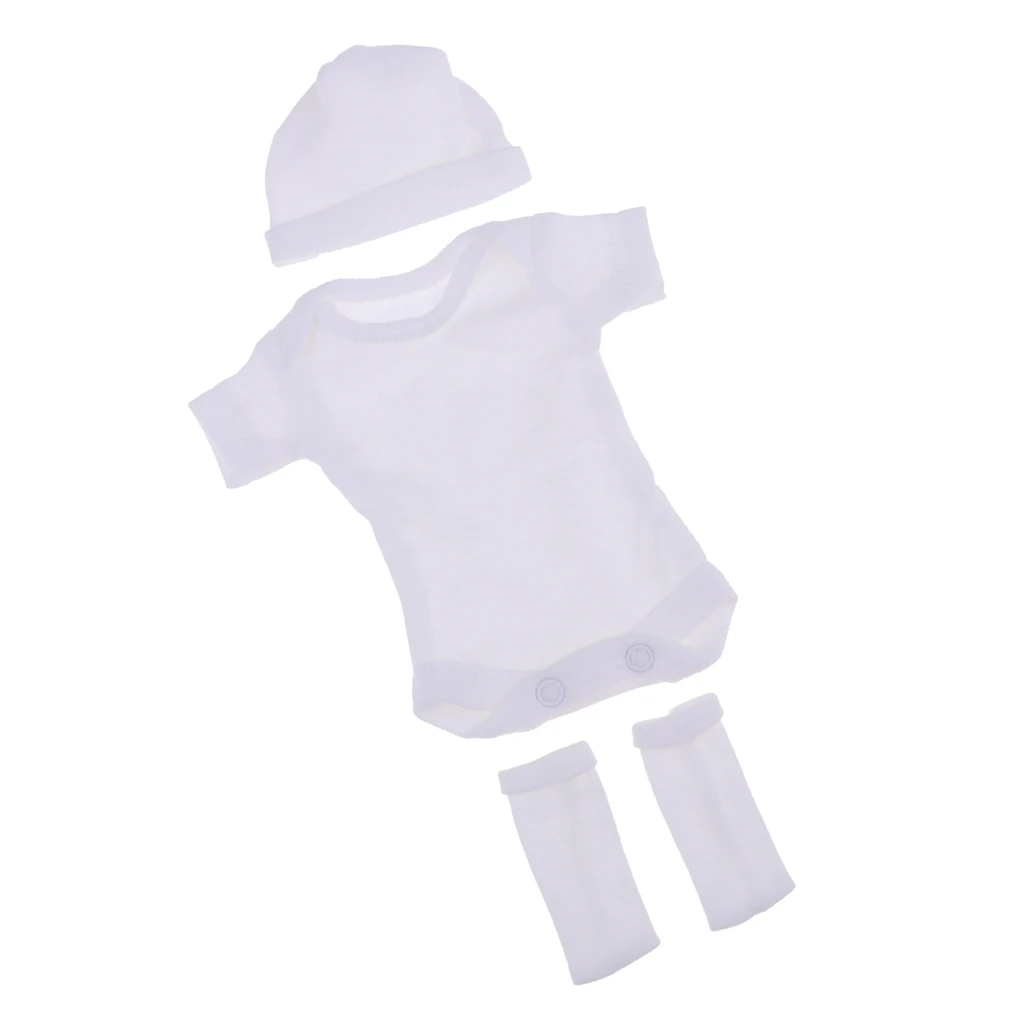 Adorable Short Sleeve Rompers With Accessories For 26-28cm Baby Dolls DIY Dress-up