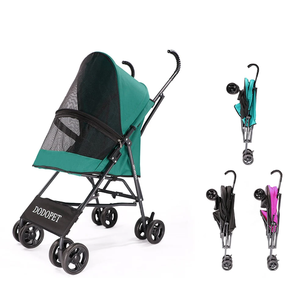 

DODOPET Pet Dog Stroller Pet Dog Foldable Carrier Strolling Cart Four Wheel Pet Stroller