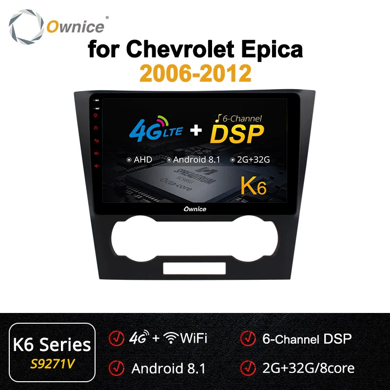 Ownice Восьмиядерный Android 9,0 автомобильный dvd-плеер для Chevrolet Epica 2006 2007-2012 K3 K5 K6 радио gps стерео 360 панорама DSP 4G - Цвет: S9271 K6