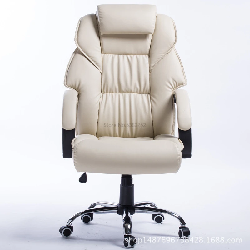 

Genuine Leather To Work In An Office Chair Class Chair Computer Chair Anji Household Swivel Chair You Boss Chair