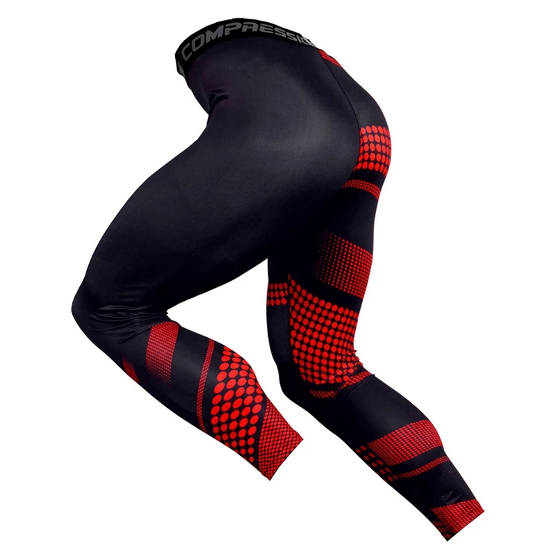 Мужские брюки эластичные быстросохнущие обтягивающие Компрессионные спортивные брюки для фитнеса тренировочные брюки спортивная одежда для бега баскетбола велоспорта