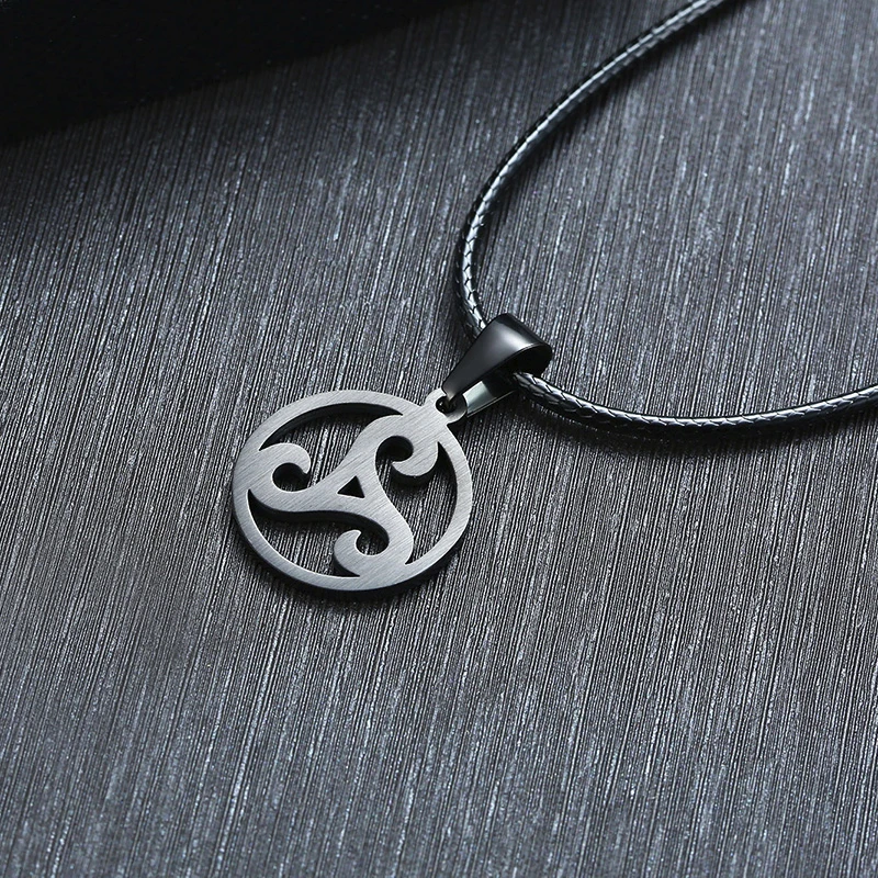 TRISKELE MEN NECKLACE STAINLESS STEEL TRISKELION TRIPLE SPIRAL PENDANT JEWELRY GIFTS FOR ATHLETES - Image 3