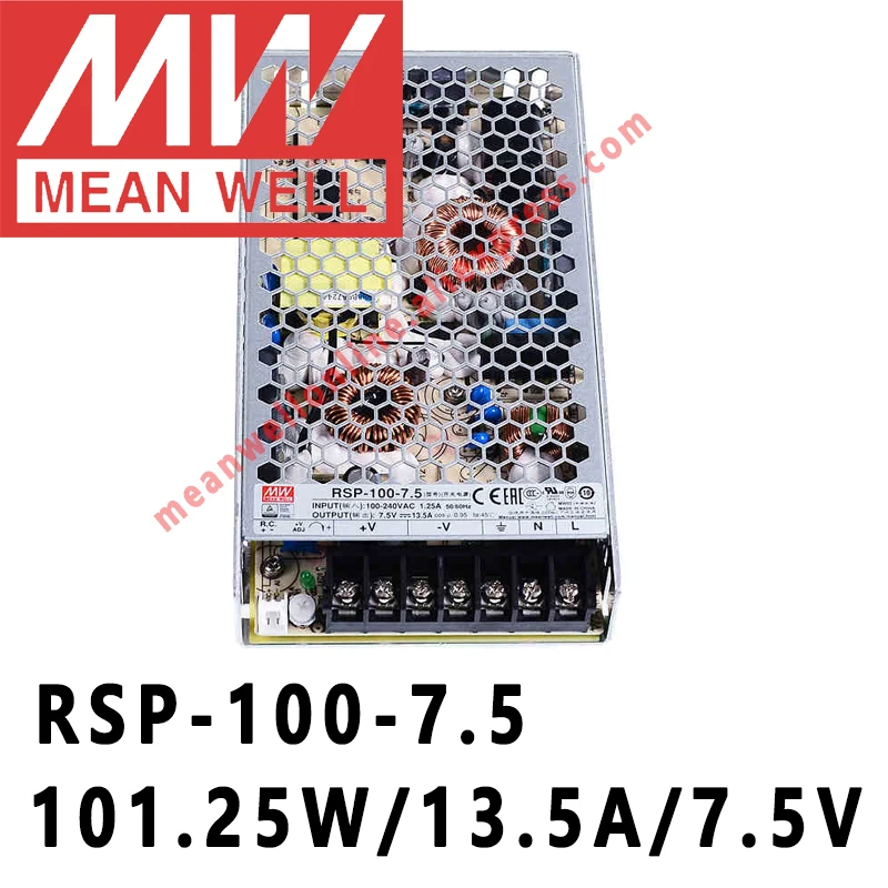 Mean Well RSP-100-7.5 meanwell 101 25 В постоянного тока/А/Вт с одним выходом и функцией PFC