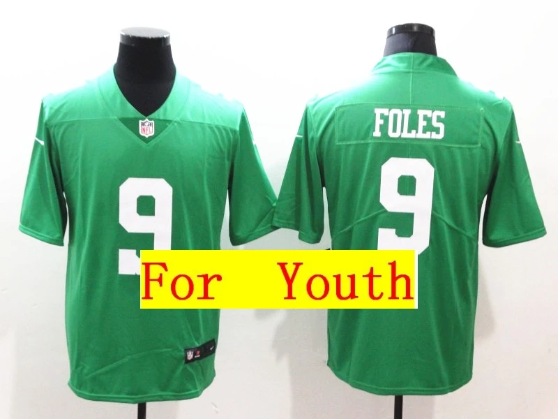 Зеленый Youth Philadelphia Carson Wentz Brian Dawkins Nick Foles Fletcher Cox Vapor Untouchable Limited Jersey - Цвет: Зеленый