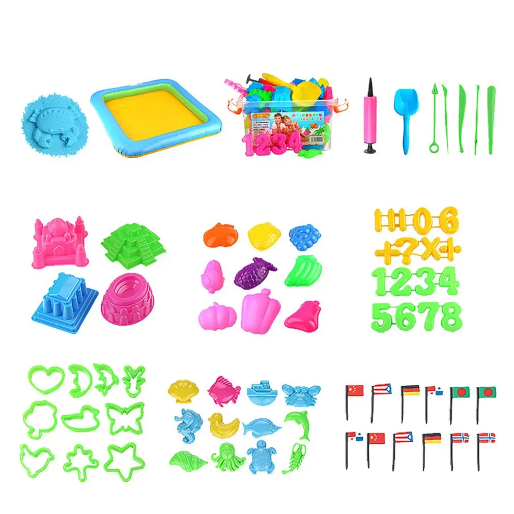 

Sand Boy Children'S Toys 3-6 Years Old Color Mud Space Sand Safety Sand Large Gift Plastic Castle System