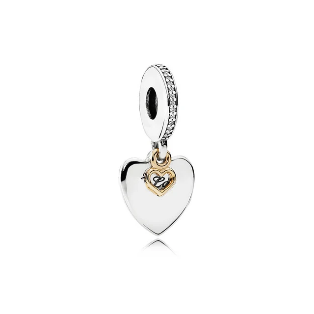 100% 925 пробы серебряные 1:1 792042CZ LOVE YOU FOREVER Висячие оригинальные женские модные