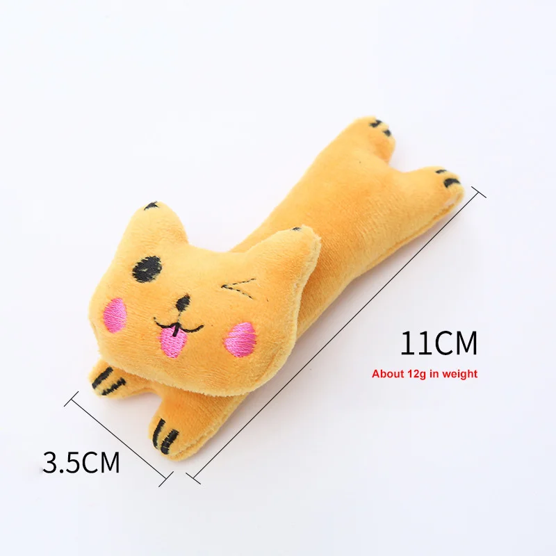 1PCS Cat Toys Animal Modeling Toys Funny Interactive Plush Cat Toy Pet Kitten Chewing Vocal Toy Thumb Bite Cat Mint Cat Supplies