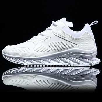 

2019 New Western Style Men's Casual Tide Sports Summer Breathable Mesh Sneakers Blade Outsole Net Red Shockproof Running ShoesF