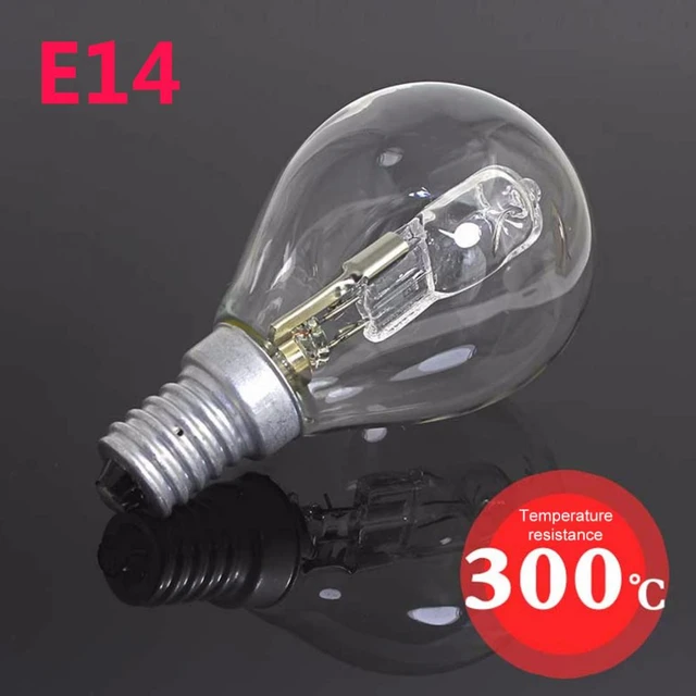 Ampoule pour four à micro-ondes E14 40W/50W, 110V/220V, haute température,  500 ℃, résistant à la chaleur, lampe halogène pour la maison - AliExpress